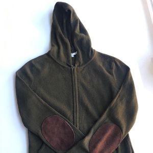 Vince Cashmere Cardigan in Olive Green